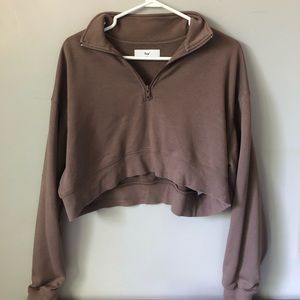 TNA AIRYAF Boyfriend 1/4 Zip Sweatshirt